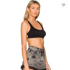 Free People Ribbed Strappy Bralettes in Pink and Black